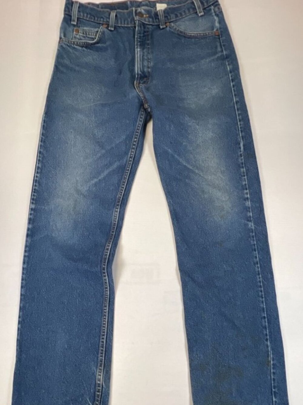 Vintage Levi's 505 Mens Orange Tab Jeans 35x32 505 Regular Straight Blue Denim